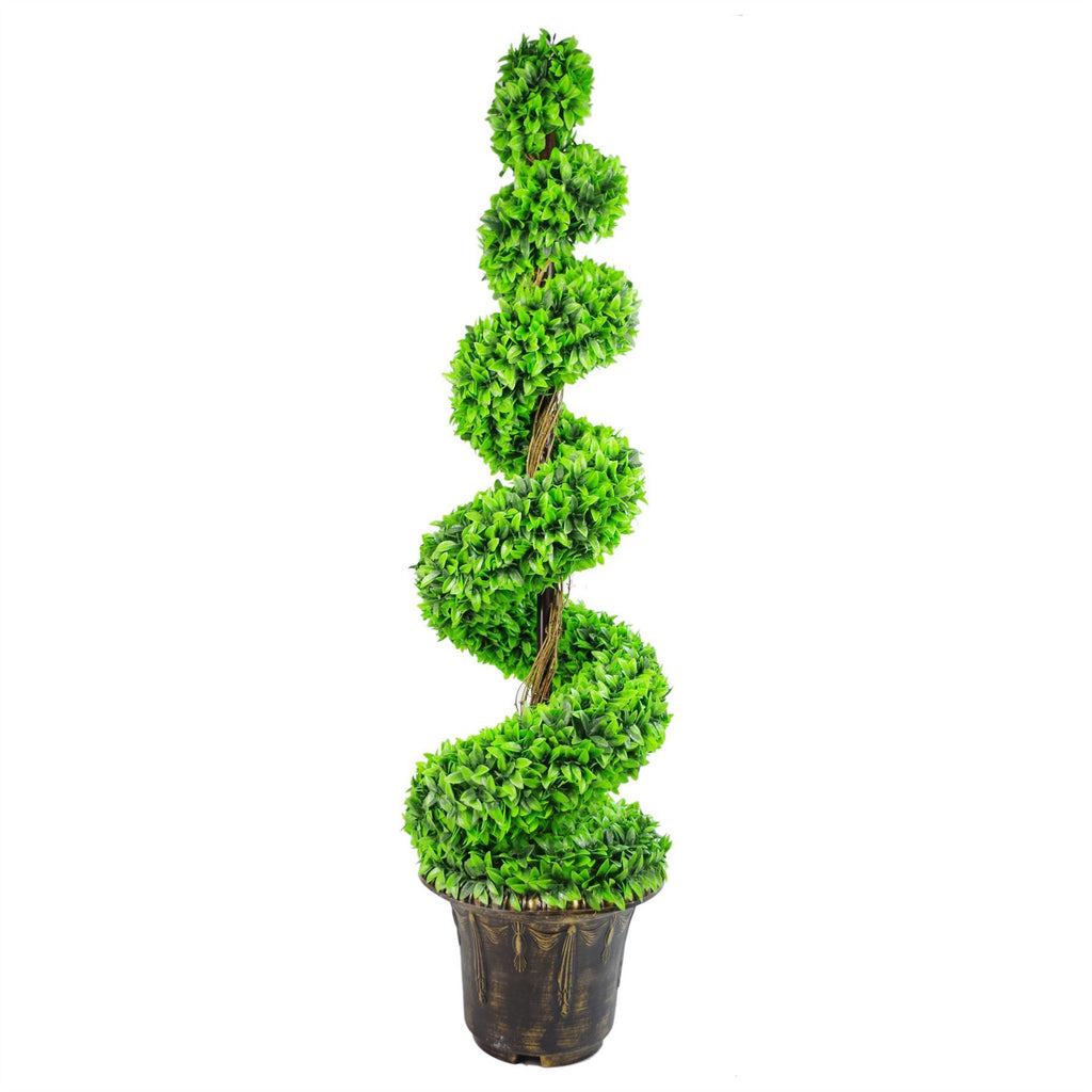 120cm Artificial Purple Large Botanik Spiral with Decorative Planter - Premium Quality