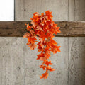 70cm Artificial Trailing Grape Ivy Plant Faux Hanging Foliage - Orange - Premium Quality