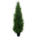 Artificial UV Resistant Outdoor 150cm Cypress Cedar Topiary Tree - Premium Quality