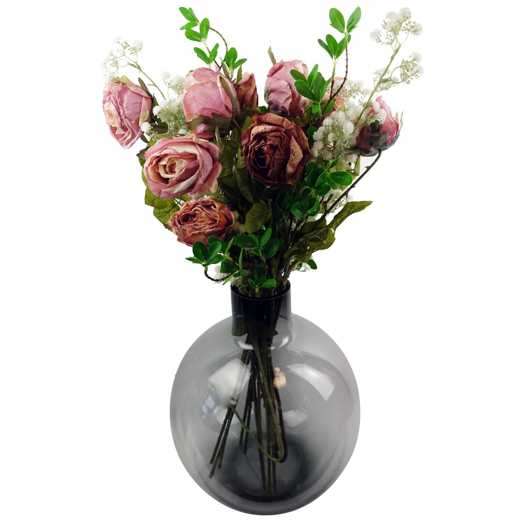 Artificial Pack of 6 x 85cm Gypsophila White Stem - Premium Quality