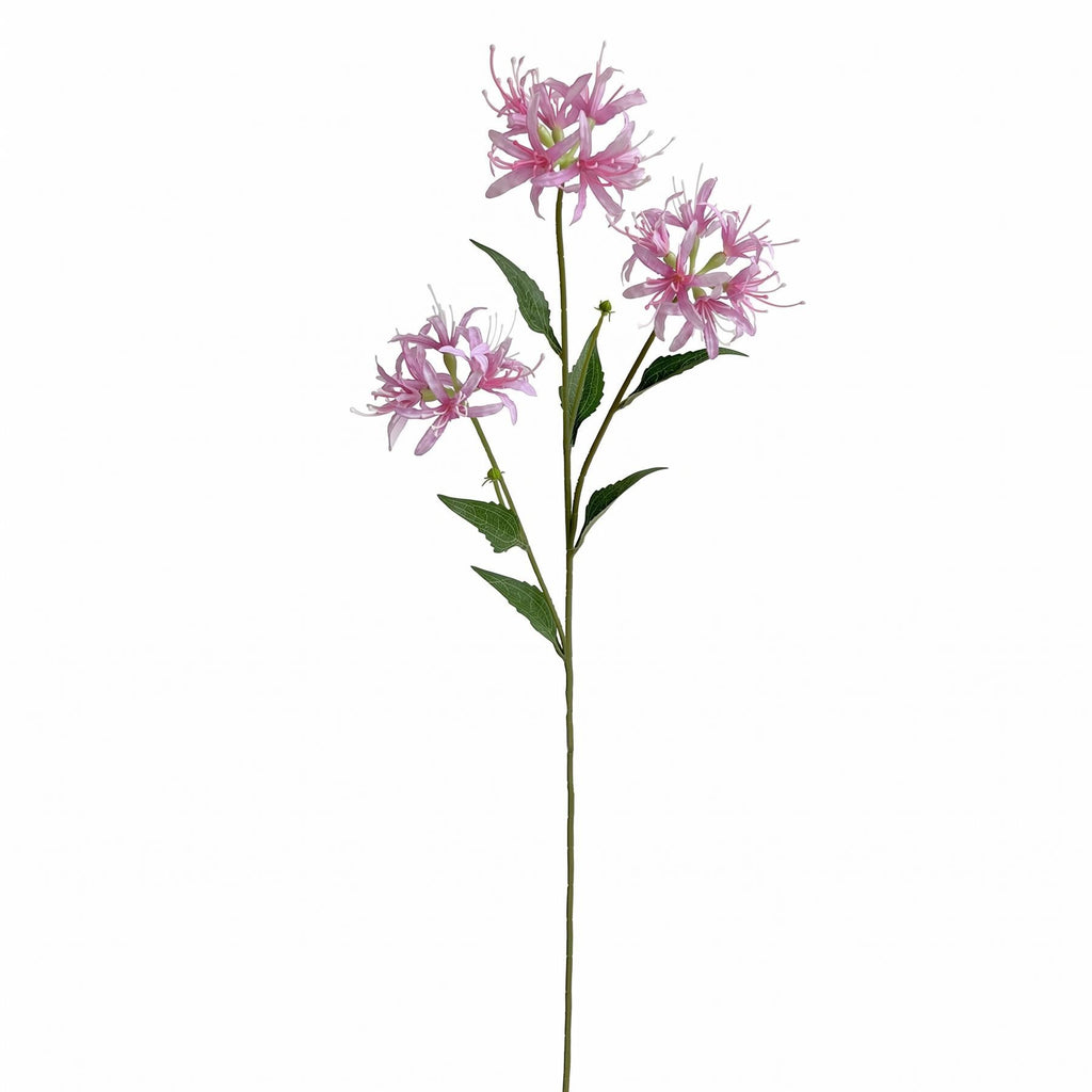 Faux Spider Lily Stems, 72cm with 3 Flower Heads - Set of 6