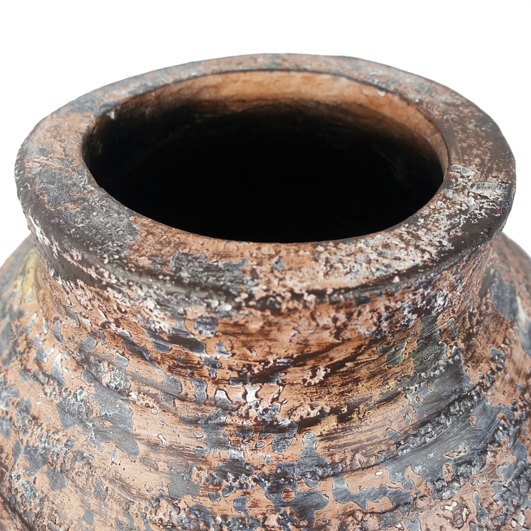 40cm x 32cm Aztec Large Composite Textured Vase Composite Plant Pot - Premium Quality
