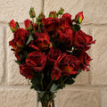6 x 60cm Red Rose Artificial Flower Sprays - 24 Flowers 18 Buds - Premium Quality
