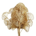 Artificial Pack of 6 x 65cm Golden Leaves Flower Arrangement Decoration - Premium Quality