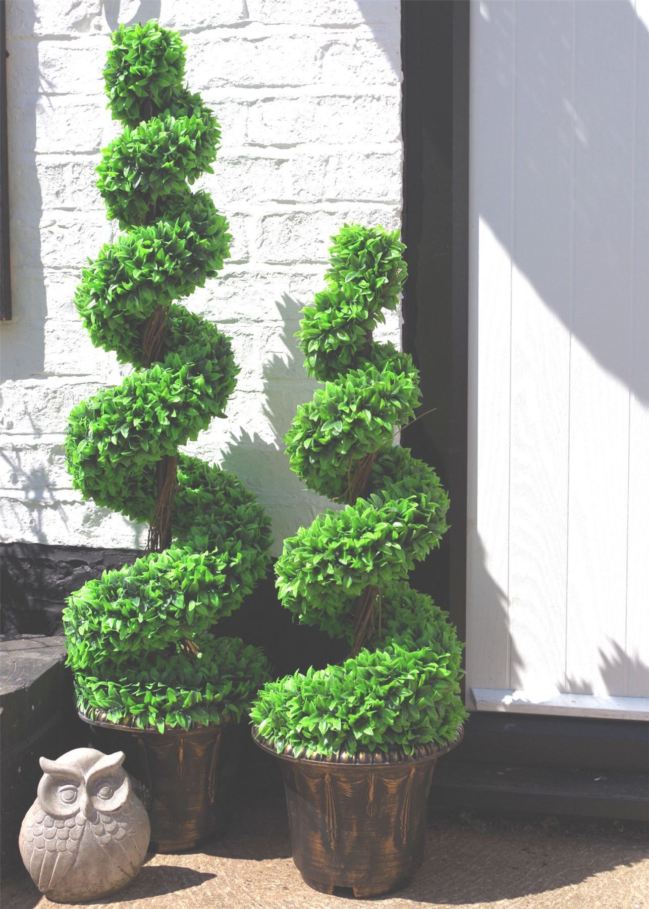 120cm Artificial Purple Large Botanik Spiral with Decorative Planter - Premium Quality