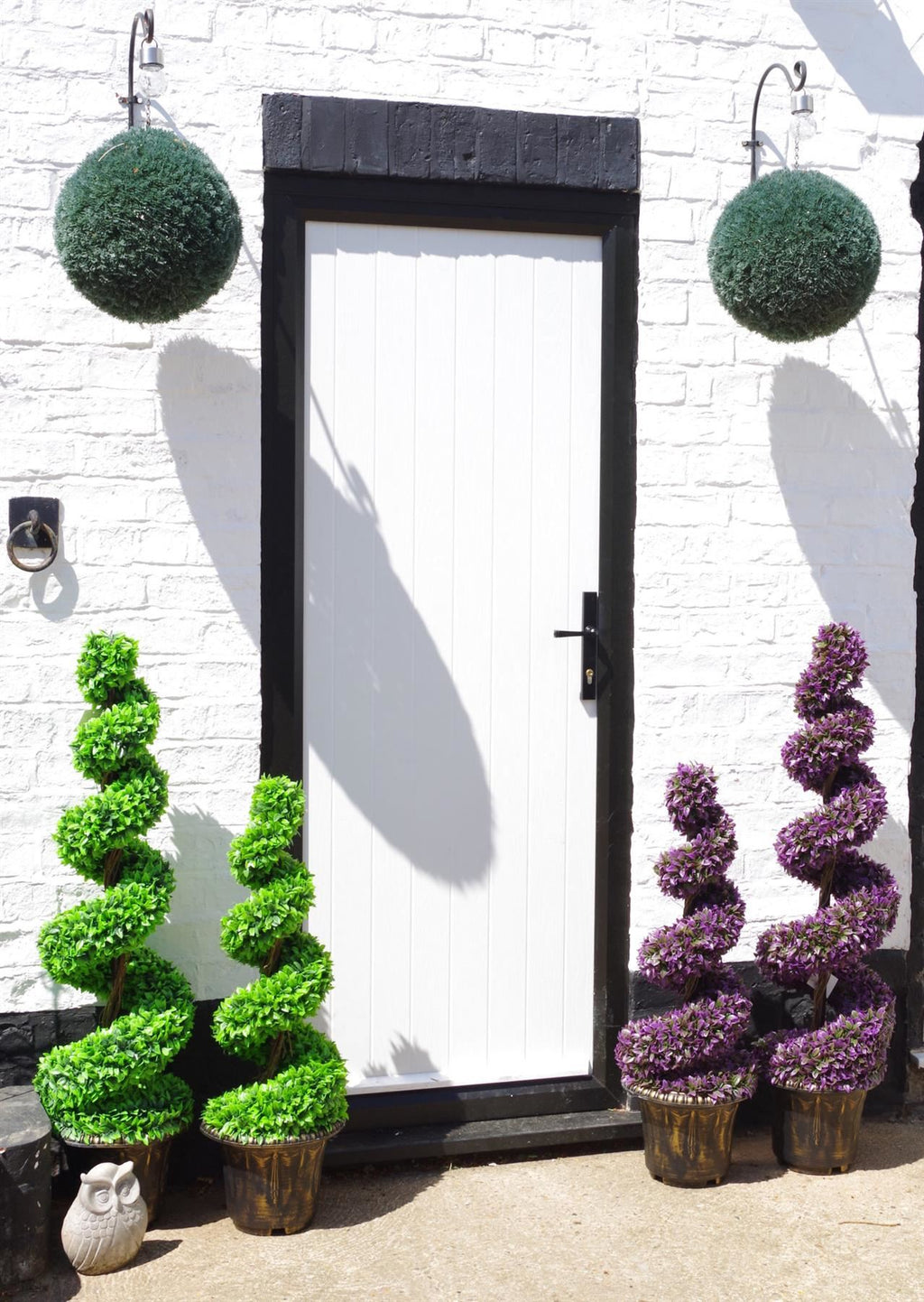90cm Artificial Green Large Botanik Spiral with Decorative Planter - Premium Quality